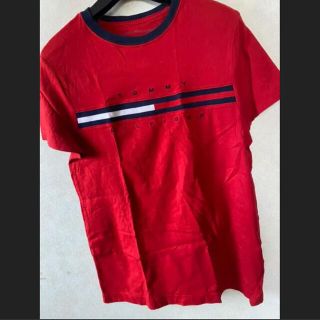 トミーヒルフィガー(TOMMY HILFIGER)のTシャツ　トミーヒルフィガー　赤　美品 S メンズ(Tシャツ/カットソー(半袖/袖なし))