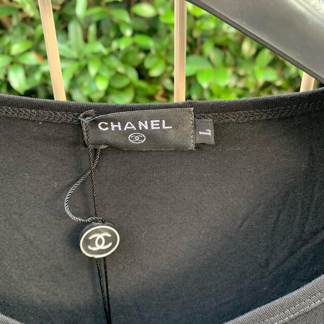 vintage CHANELタグ付きスタッズTシャツ - Tシャツ(半袖/袖なし)