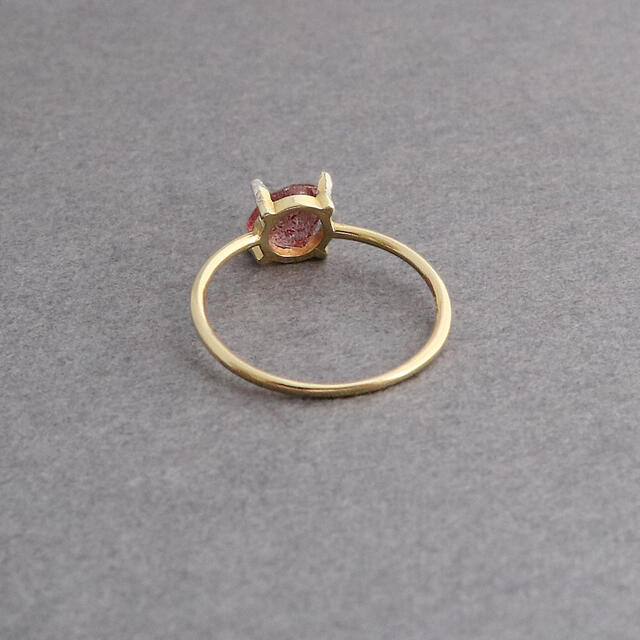宝石質 ピンクエピドート AAA  ６mm / Silver925指輪 ハンドメイドのアクセサリー(リング)の商品写真