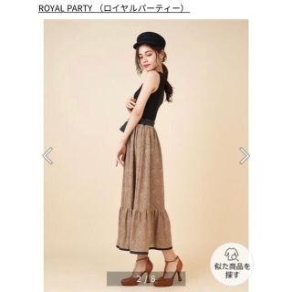 ロイヤルパーティー(ROYAL PARTY)のロイヤルパーティー　レースドッキングロングワンピース(ロングワンピース/マキシワンピース)