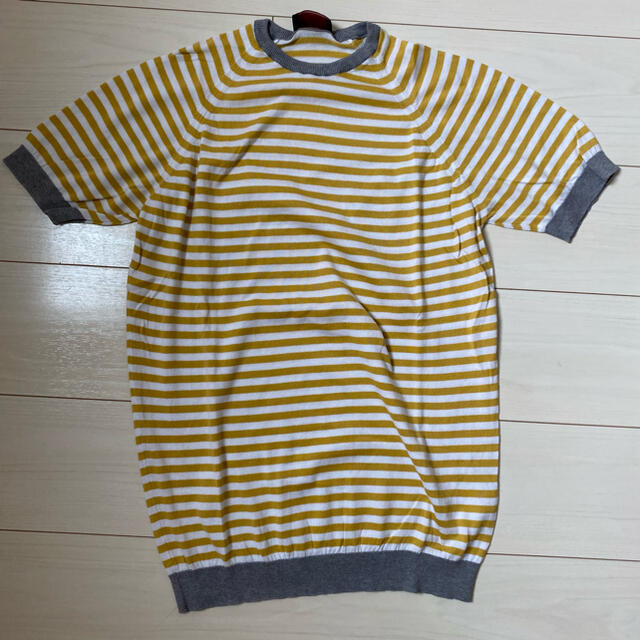 美品】ジョンスメドレー シーアイランドコットンニット 半袖クルー