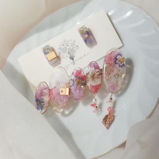 花束レッタ＆ピアス(ヘアアクセサリー)