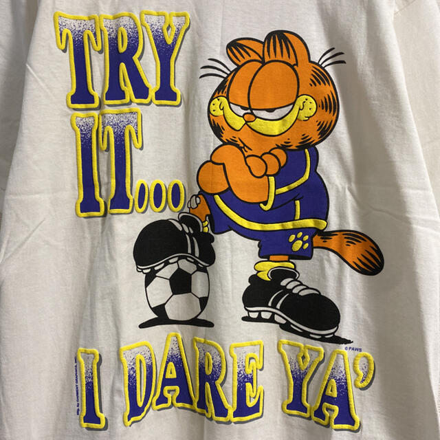 【Garfield 】90's USA製 ビッグプリント Ｔシャツ L 2