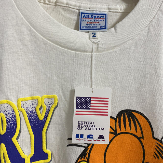 【Garfield 】90's USA製 ビッグプリント Ｔシャツ L 7