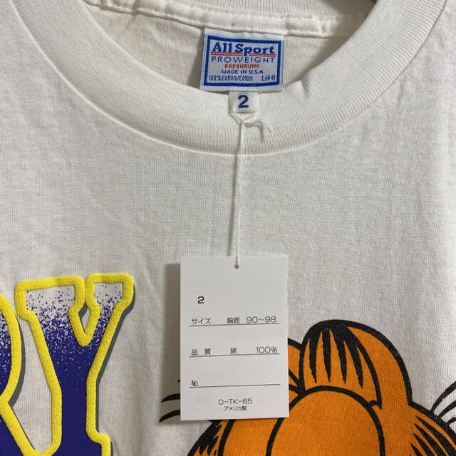 【Garfield 】90's USA製 ビッグプリント Ｔシャツ L 8