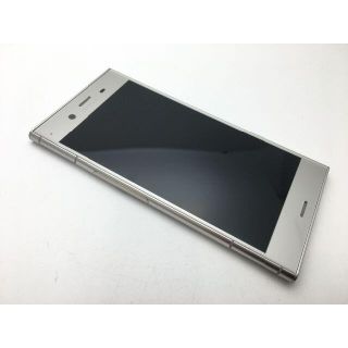 ソニー(SONY)のSIMフリー au XPERIA XZ1 SOV36 シルバー◆美品◆184(スマートフォン本体)