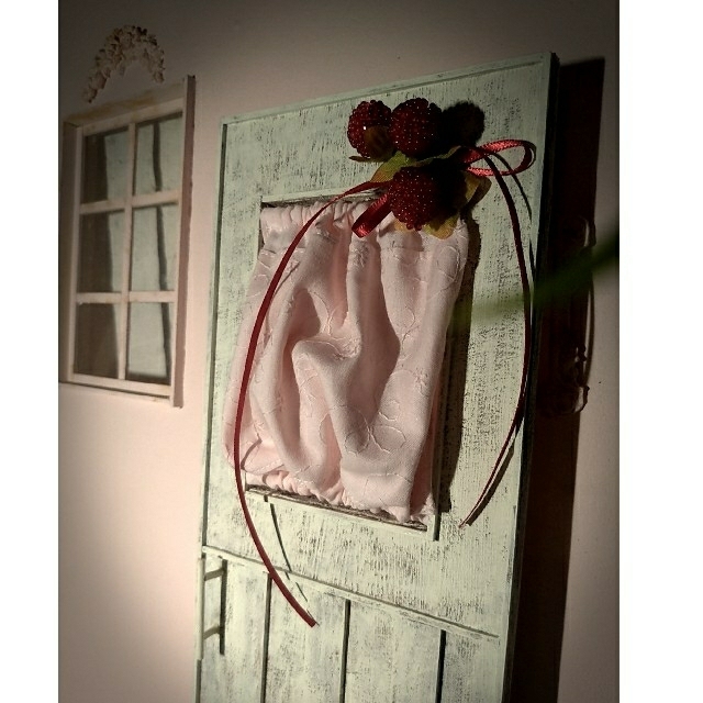 確認ページ ドール 背景 ♡ ミニチュア ドア ドール家具 シャビー ハンドメイドのぬいぐるみ/人形(その他)の商品写真