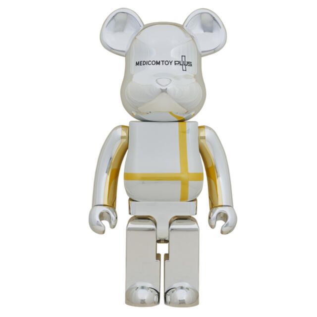 MEDICOM TOY(メディコムトイ)の最終値下げ　早い者勝ち　BE@RBRICK SILVER CHROME エンタメ/ホビーのフィギュア(その他)の商品写真