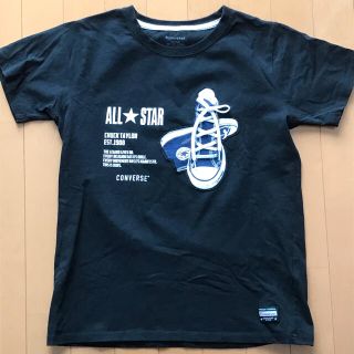 コンバース(CONVERSE)のconverse Tシャツ　ブラック　レディース　L(Tシャツ(半袖/袖なし))