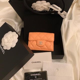 シャネル(CHANEL)のCHANEL コンパクトウォレット.マトラッセ.ミニ三つ折りキャビアスキン財布(財布)