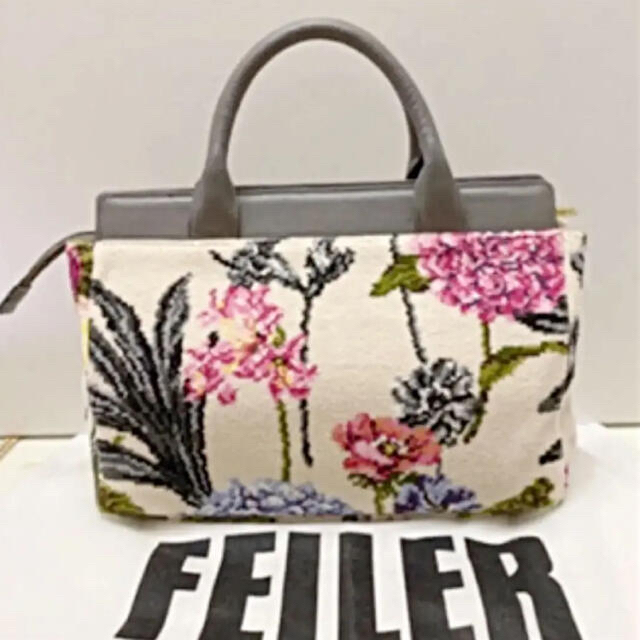 ブラウン系【別倉庫からの配送】 フェイラー バッグ 紫陽花柄 ...
