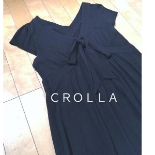 クローラ(CROLLA)のCROLLA　ブラックワンピース(ロングワンピース/マキシワンピース)