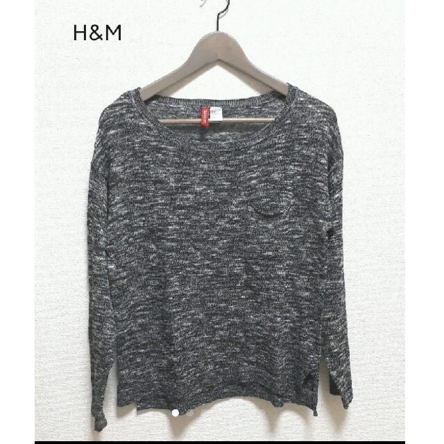 H&M(エイチアンドエム)のH&M　トップス　グレー レディースのトップス(ニット/セーター)の商品写真