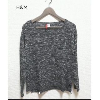 エイチアンドエム(H&M)のH&M　トップス　グレー(ニット/セーター)