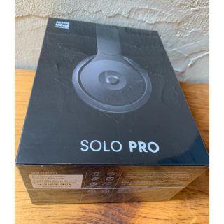 ビーツバイドクタードレ(Beats by Dr Dre)の【新品 未使用 未開封】Beats Solo Pro Wireless ブラック(ヘッドフォン/イヤフォン)