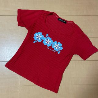 サマーニット　トップス(Tシャツ(半袖/袖なし))