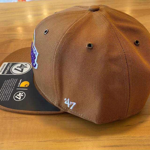 【新品】Carhartt × 47BRAND レイカーズ キャップ 茶 ブラウン