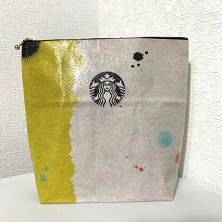スターバックスコーヒー(Starbucks Coffee)の【ハンドメイド】紙袋リメイクポーチ【スタバ】(ポーチ)