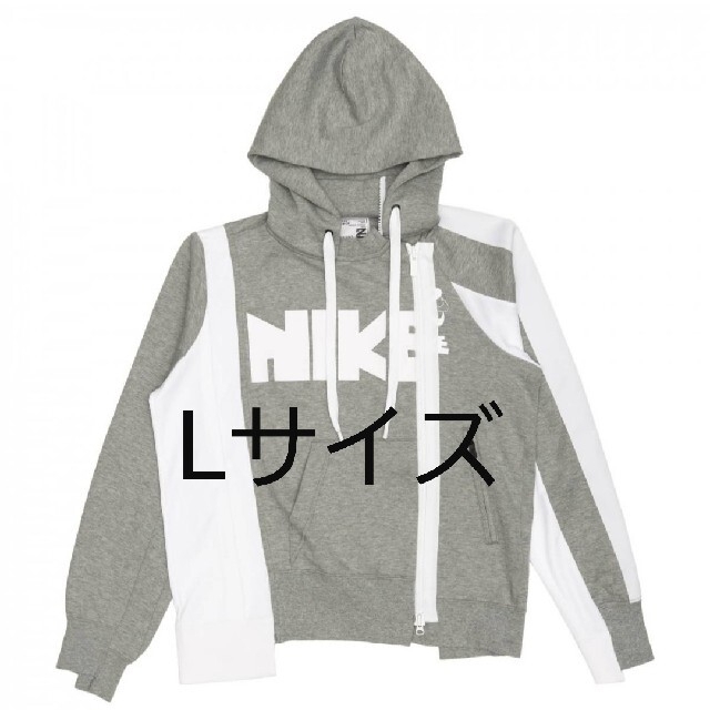 パーカーNIKE sacai hoodie grey white 新品 KAWS