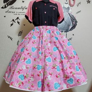 50s60sサーキュラースカート♪(ひざ丈スカート)