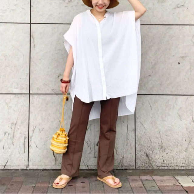SLOBE IENA コットンレーヨンボイルフレンチスリーブブラウス 3