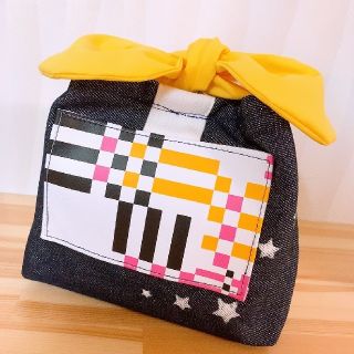 アラシ(嵐)の【最終セール本日中】嵐リメイク☆大きなリボンのお弁当袋【ハンドメイド】(アイドルグッズ)