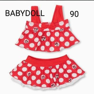 ベビードール(BABYDOLL)の【新品】BABYDOLL  セパレート水着　ミニーちゃん　90(水着)