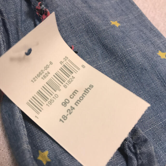 babyGAP(ベビーギャップ)のBaby gap デニムシャツワンピース 90㎝ キッズ/ベビー/マタニティのキッズ服女の子用(90cm~)(ブラウス)の商品写真