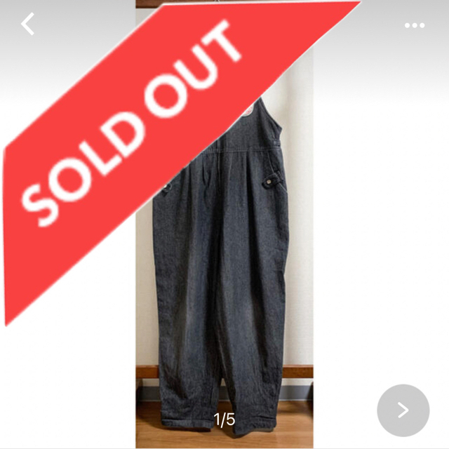 人気が高い 完売です。古着 ワッペンオーバーオール サロペット+