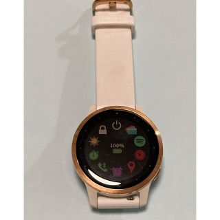 ガーミン(GARMIN)のGARMIN vivoactive4s ホワイト×ゴールド(腕時計)