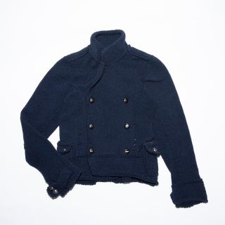 コムデギャルソン(COMME des GARCONS)のtricot   ネイビーニットジャケット(ニット/セーター)