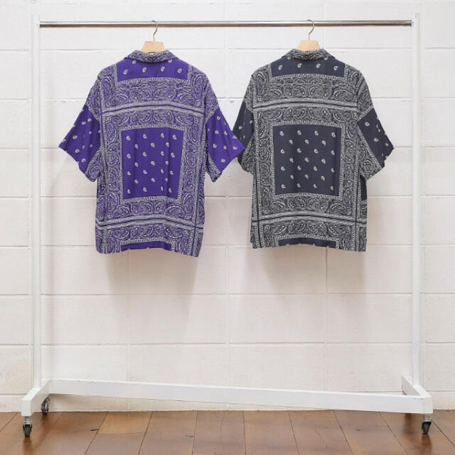 20ss UNUSED Bandana open collar shirt