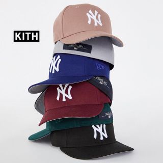 7 1/2 グリーン KITH キス ニューエラ ヤンキース キャップ 送料無料(キャップ)