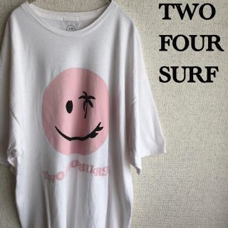 TWO FOUR SURF USA製　ビッグロゴ　プリント　Tシャツ　XLサイズ(Tシャツ/カットソー(半袖/袖なし))