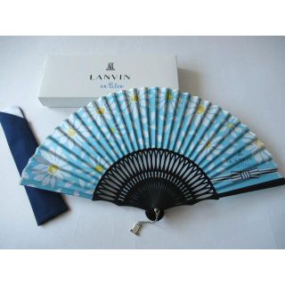 ランバン(LANVIN)のランバン オン ブルー 新品 扇子 JAL機内販売限定品 No.2(その他)