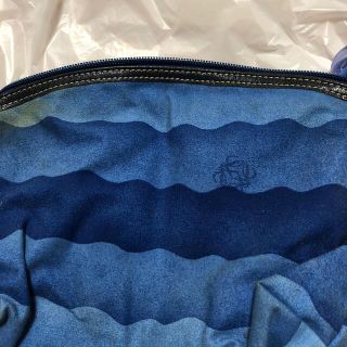 ロエベ(LOEWE)のLOEWE ロエベセカンドバックusedブルー激レア　夏モデル(ハンドバッグ)