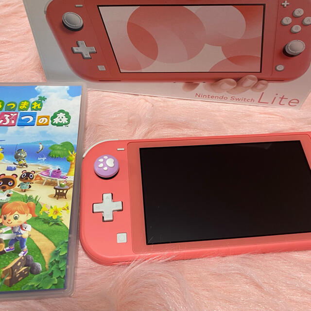 Nintendo Switch lite コーラルピンク＆あつまれどうぶつの森