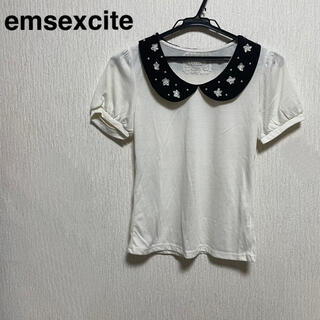 エムズエキサイト(EMSEXCITE)のemsexcite 白トップス(カットソー(半袖/袖なし))