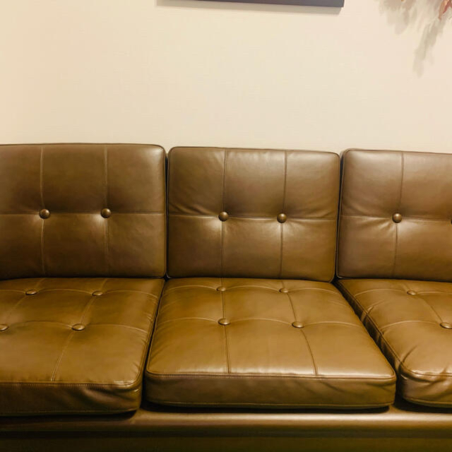 北欧家具 三人掛けレザーソファー | hartwellspremium.com