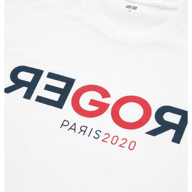 UNIQLO(ユニクロ)の新品【日本未発売】フェデラー ユニクロ【GOROGER】Tシャツ 白 スポーツ/アウトドアのテニス(ウェア)の商品写真