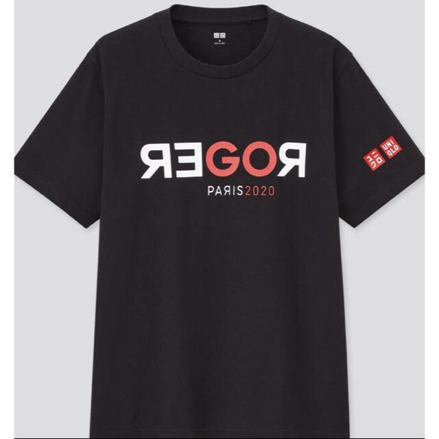 UNIQLO(ユニクロ)の新品【日本未発売】フェデラー ユニクロ【GOROGER】Tシャツ 黒 スポーツ/アウトドアのテニス(ウェア)の商品写真