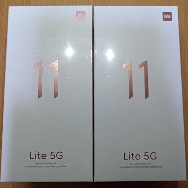 Xiaomi　Mi11　Lite　5G【新品未開封】【2個セット】
