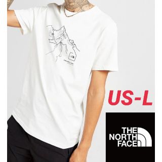 ザノースフェイス(THE NORTH FACE)のノースフェイス スケッチマウンテンTシャツ 海外Lサイズ(Tシャツ/カットソー(半袖/袖なし))