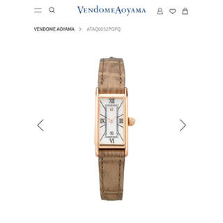 ヴァンドームアオヤマ(Vendome Aoyama)の美品　ヴァンドーム青山　レザー　腕時計　60500円(腕時計)
