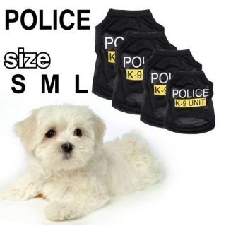 POLICE　Mサイズ　犬服　猫服　ペット服　おしゃれ　夏服　(猫)