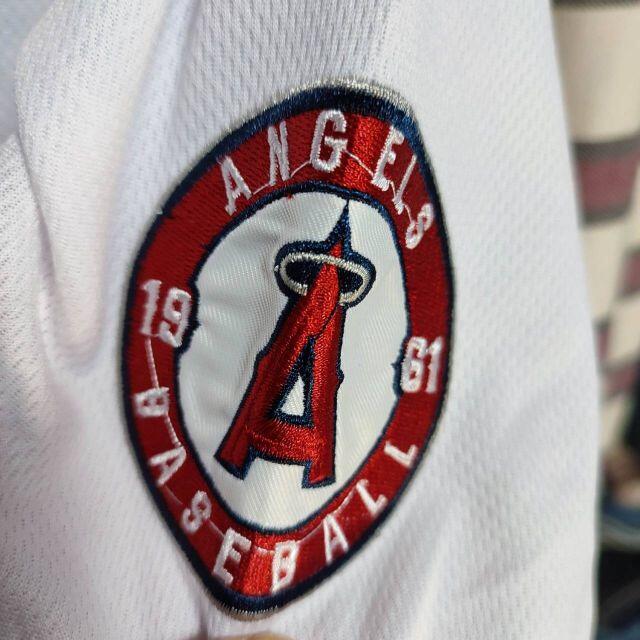 値下げ断行 MLB エンゼルス Angels 大谷翔平 直刺繍 ユニフォーム白