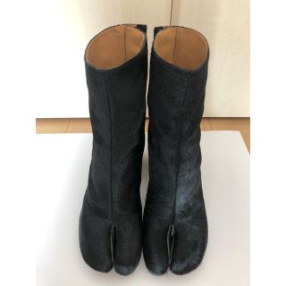 マルタンマルジェラ(Maison Martin Margiela)の【miiimama様専用】マルジェラ足袋ブーツ　ハラコ黒　38(ブーツ)