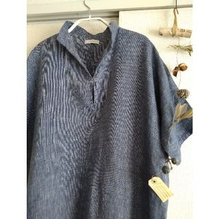 フォグリネンワーク(fog linen work)のフォグリネンワーク　リネン　ワンピース　チュニック(ひざ丈ワンピース)