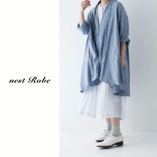 ネストローブ(nest Robe)のnest robe（ネストローブ）| リネン天然染めチュニックブラウス(シャツ/ブラウス(長袖/七分))