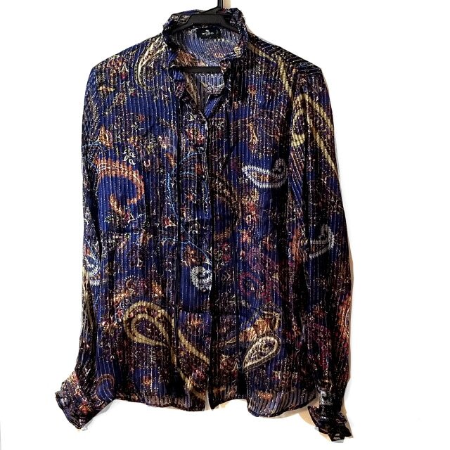 エトロ ETRO 長袖シャツ ブラウス 44  美品 ／㉟